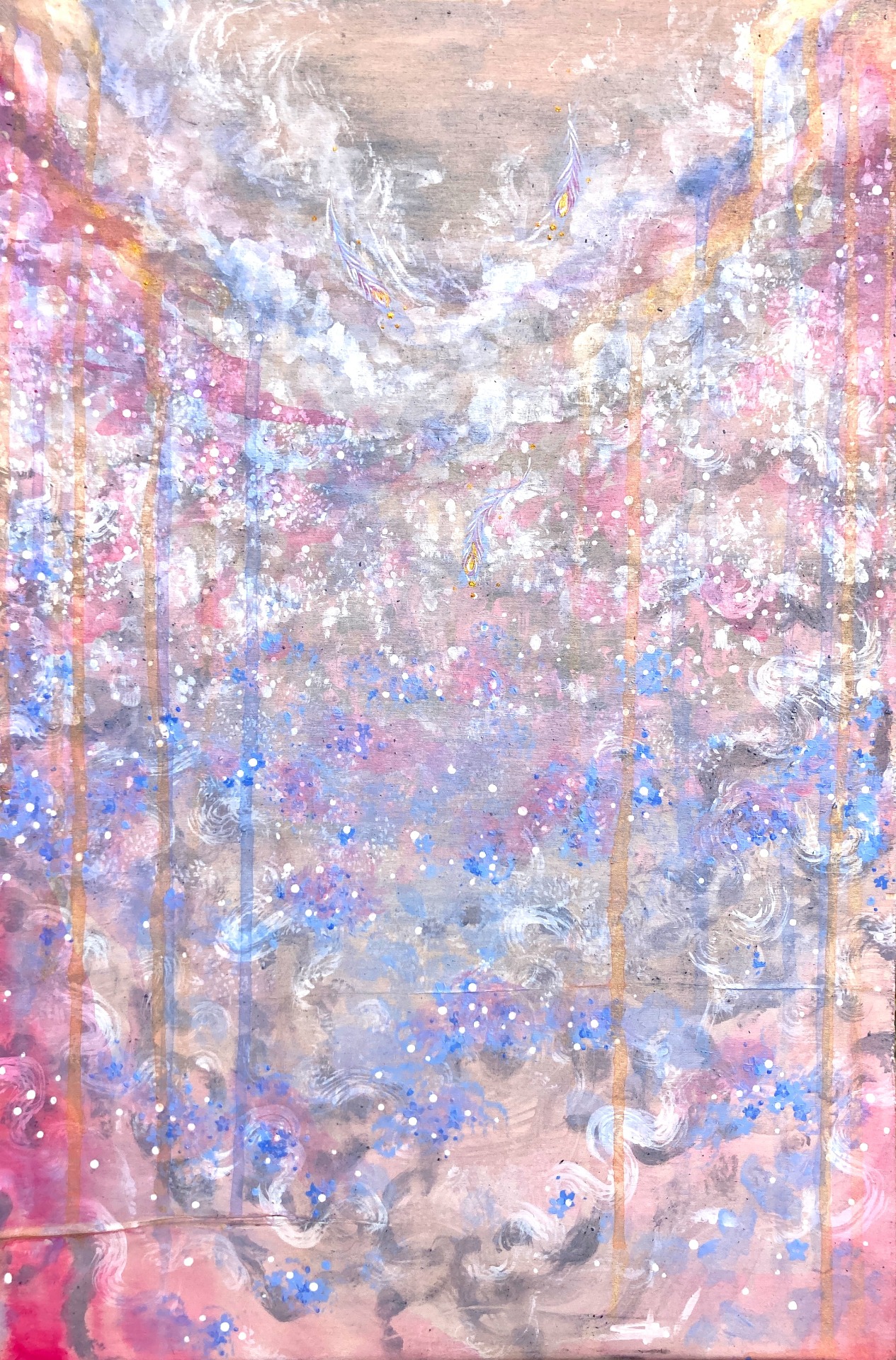 Déšť s vůní květů, 60 x 40 cm, 5 000 Kč